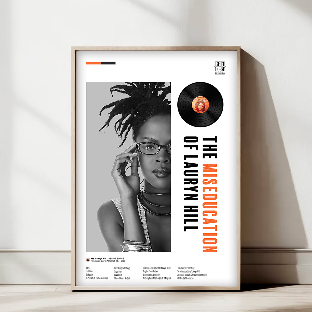 Lauryn Hill Miseducation Poster — Minimal Neo-Soul Album Art Print