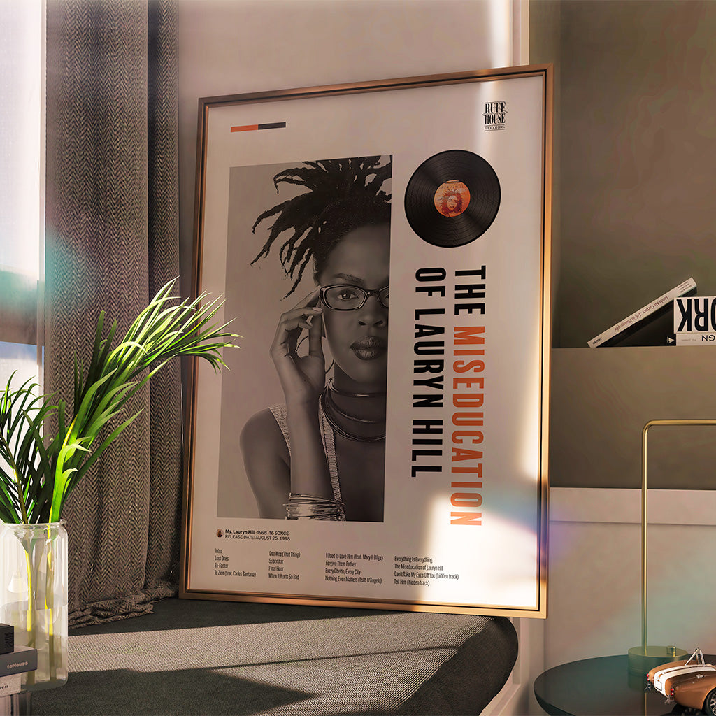 Lauryn Hill Miseducation Poster — Minimal Neo-Soul Album Art Print