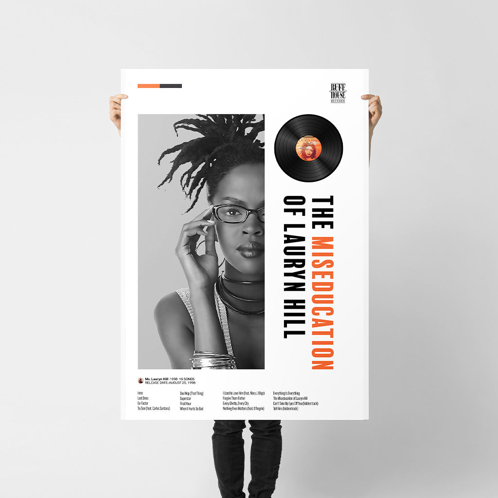 Lauryn Hill Miseducation Poster — Minimal Neo-Soul Album Art Print