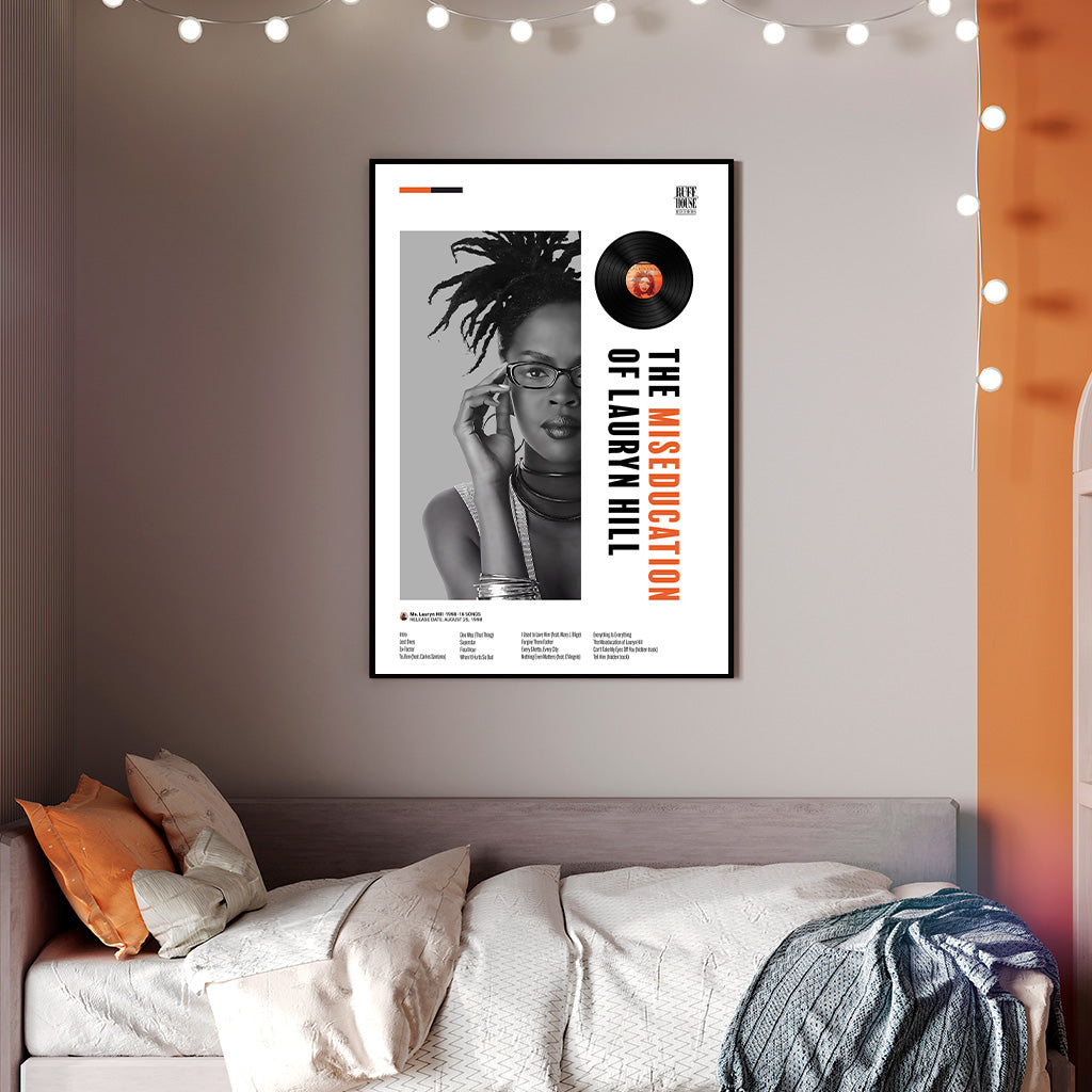 Lauryn Hill Miseducation Poster — Minimal Neo-Soul Album Art Print