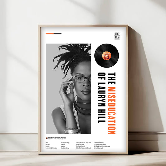Lauryn Hill Miseducation Poster — Minimal Neo-Soul Album Art Print