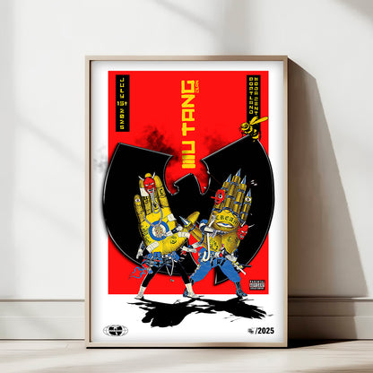 Wu-Tang Clan Portland Tour Poster — Samurai-Inspired Hip-Hop Art Print