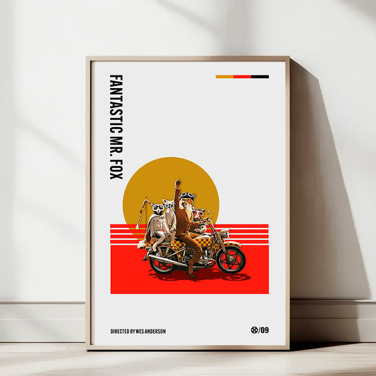 Fantastic Mr. Fox Poster — Minimal Wes Anderson Movie Art Print