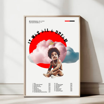 It Was All a Dream Poster — Notorious B.I.G. Minimal Hip-Hop Art Print