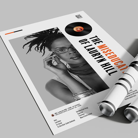 Lauryn Hill Miseducation Poster — Minimal Neo-Soul Album Art Print