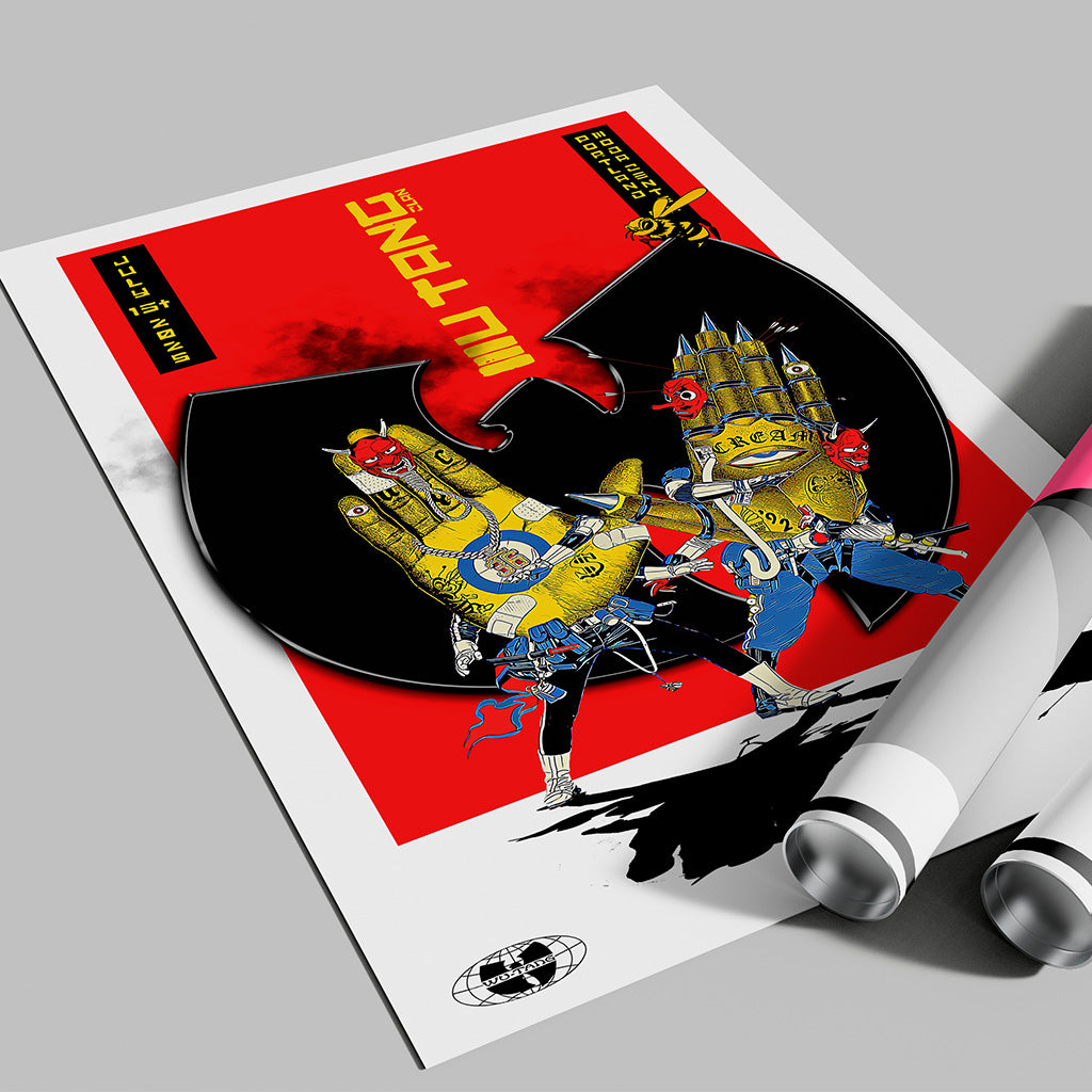 Wu-Tang Clan Portland Tour Poster — Samurai-Inspired Hip-Hop Art Print