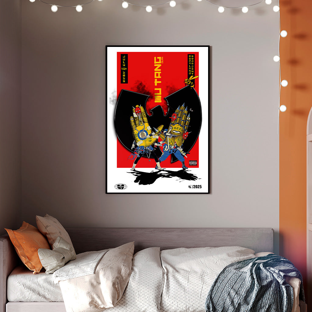 Wu-Tang Clan Portland Tour Poster — Samurai-Inspired Hip-Hop Art Print